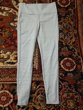 Athleta Light Gray High-Rise Performance Leggings